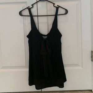 Anne Taylor Loft Black Bow Tank